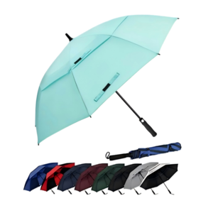 54/62/68/ inch automatic open golf umbrella double canopy