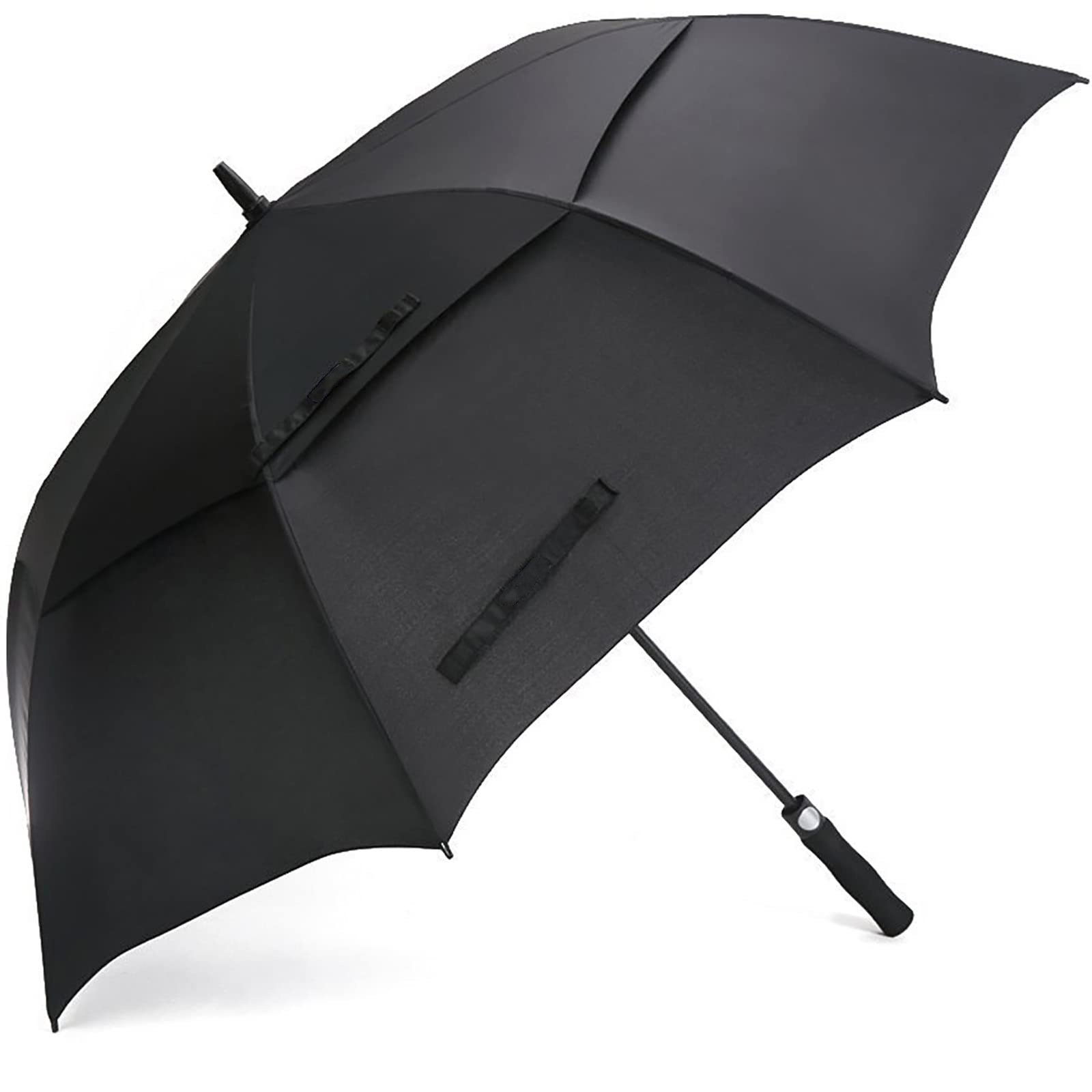 two layers golf umbrella black