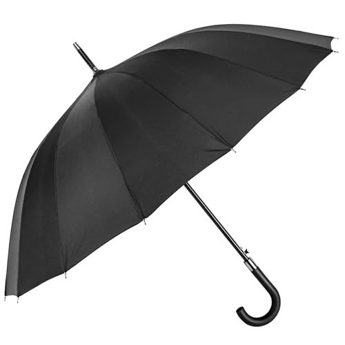16K Golf Umbrella with J HANDLE WIND RESISTANT-14